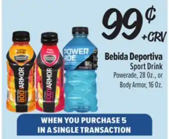 El Super Fresh Sport Drink Powerade, 28 Oz., or Body Armor, 16 Oz offer