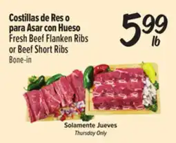 El Super Fresh Fresh Beef Flanken Ribs or Beef Short Ribs offer