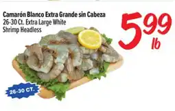 El Super Fresh Extra Large White Shrimp Headless offer