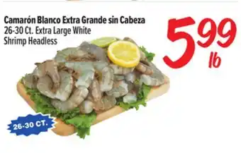 El Super Fresh Extra Large White Shrimp Headless offer
