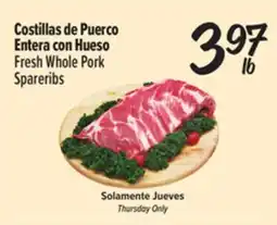 El Super Fresh Fresh Whole Pork Spareribs offer