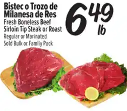El Super Fresh Fresh Boneless Beef Sirloin Tip Steak or Roast offer