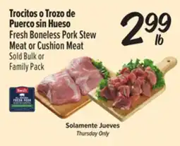 El Super Fresh Fresh Boneless Pork Stew Meat or Cushion Meat offer