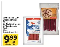 Vons Cattleman's Cut Smoked Sticks 12 oz. or Bavarian Meats Lil' Landjaeger Sticks 10 oz offer