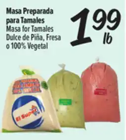El Super Fresh Tamales Dulce de Piña, Fresa o 100% Vegetal offer