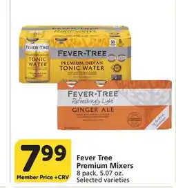 Vons Fever Tree Premium Mixers offer