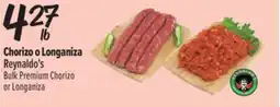 El Super Fresh Reynaldo's Bulk Premium Chorizo or Longaniza offer