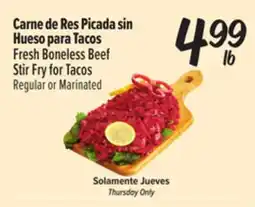 El Super Fresh Fresh Boneless Beef Stir Fry for Tacos offer