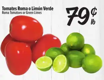 El Super Fresh Roma Tomatoes or Green Limes offer