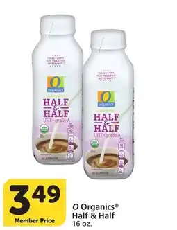 Vons O Organics Half & Half offer