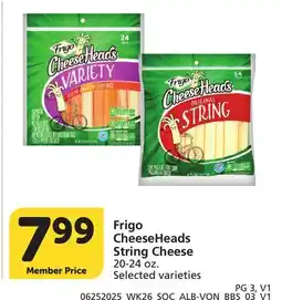 Vons Frigo CheeseHeads String Cheese offer