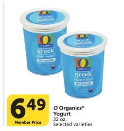 Vons O Organics Yogurt offer