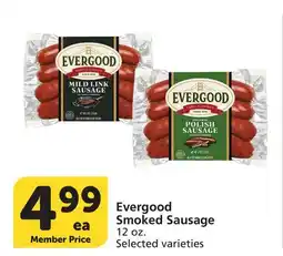 Vons Evergood Smoked Sausage offer