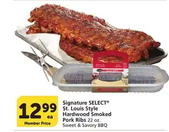 Vons Signature SELECT St. Louis Style Hardwood Smoked Pork Ribs offer