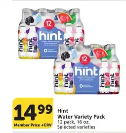 Vons Hint Water Variety Pack offer