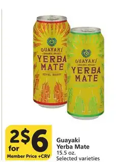 Vons Guayaki Yerba Mate offer