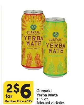 Vons Guayaki Yerba Mate offer