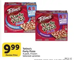 Vons Totino's Party Pizza offer