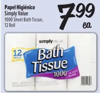 El Super 1000 Sheet Bath Tissue offer