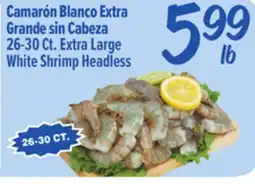 El Super 26-30 Ct. Extra Large White Shrimp Headless offer