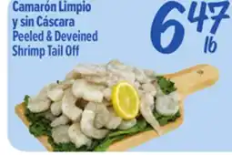 El Super Peeled & Deveined Shrimp Tail Off offer