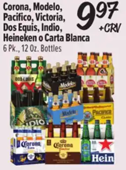 El Super Corona, Modelo, Pacifico, Victoria, Dos Equis, Indio, Heineken o Carta Blanca offer