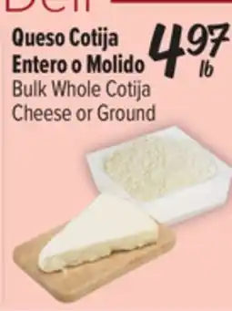 El Super Bulk Whole Cotija Cheese or Ground offer