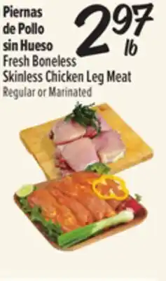 El Super Fresh Boneless Skinless Chicken Leg Meat offer