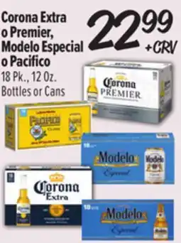 El Super Corona Extra o Premier, Modelo Especial o Pacifico offer