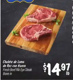 El Super Fresh Beef Rib Eye Steak offer