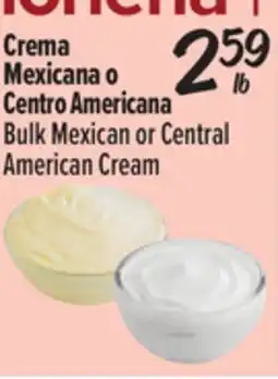 El Super Bulk Mexican or Central American Cream offer