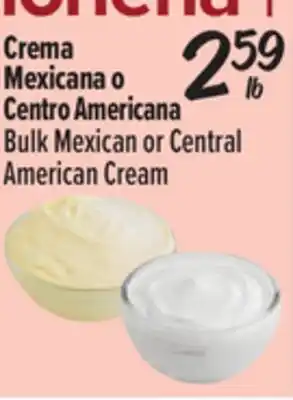 El Super Bulk Mexican or Central American Cream offer