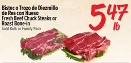 El Super Fresh Beef Chuck Steaks or Roast offer