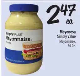 El Super Simply Value Mayonnaise offer