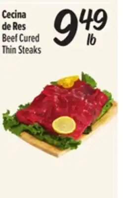 El Super Beef Cured Thin Steaks offer