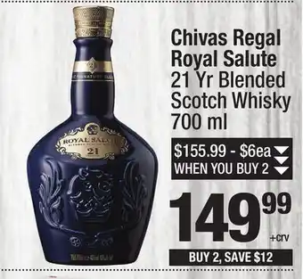 Super King Markets Chivas Regal Royal Salute offer