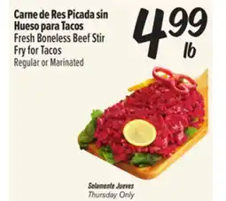 El Super Fresh Boneless Beef Stir Fry for Tacos offer