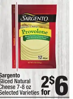 Super King Markets Sargento Sliced Natural Cheese offer