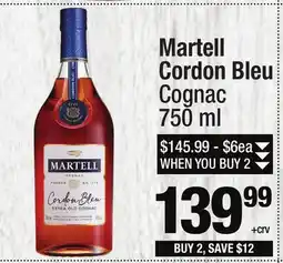 Super King Markets Martell Cordon Bleu Cognac offer