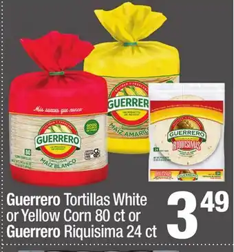 Super King Markets Guerrero Tortillas White or Yellow Corn 80 ct or Guerrero Riquisima 24 ct offer