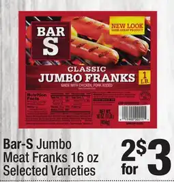 Super King Markets Bar-S Jumbo Meat Franks offer