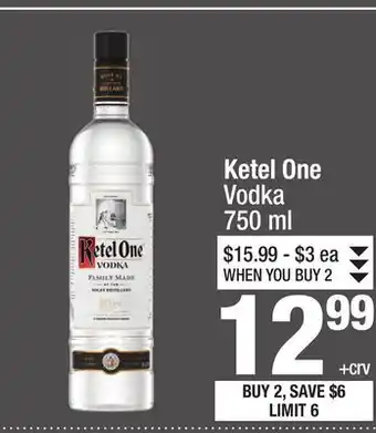 Super King Markets Ketel One Vodka offer