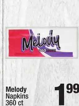 Super King Markets Melody Napkins offer