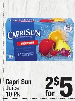 Super King Markets Capri Sun Juice offer