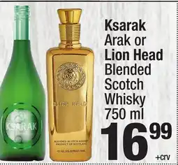Super King Markets Ksarak Arak or Lion Head Blended Scotch Whisky offer