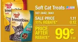 Menards Soft Cat Treats offer