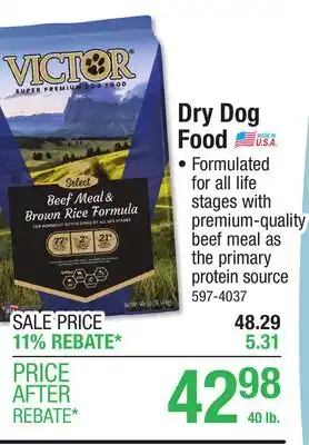 Menards Dry Dog Food offer