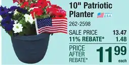 Menards 10 Patriotic Planter offer