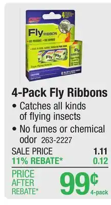 Menards 4-Pack Fly Ribbons offer