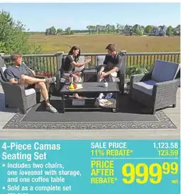 Menards 4-Piece Camas Seating Set offer
